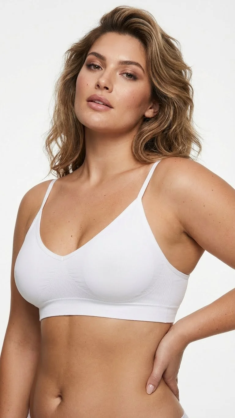 Missfit Kadın Tek Büstiyer İp Askılı Kaplı Beyaz - Farklı Açı